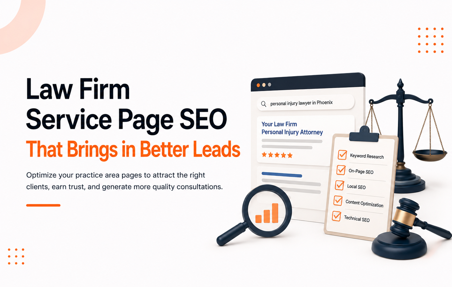 Law Firm Service Page SEO That Brings in Better Leads