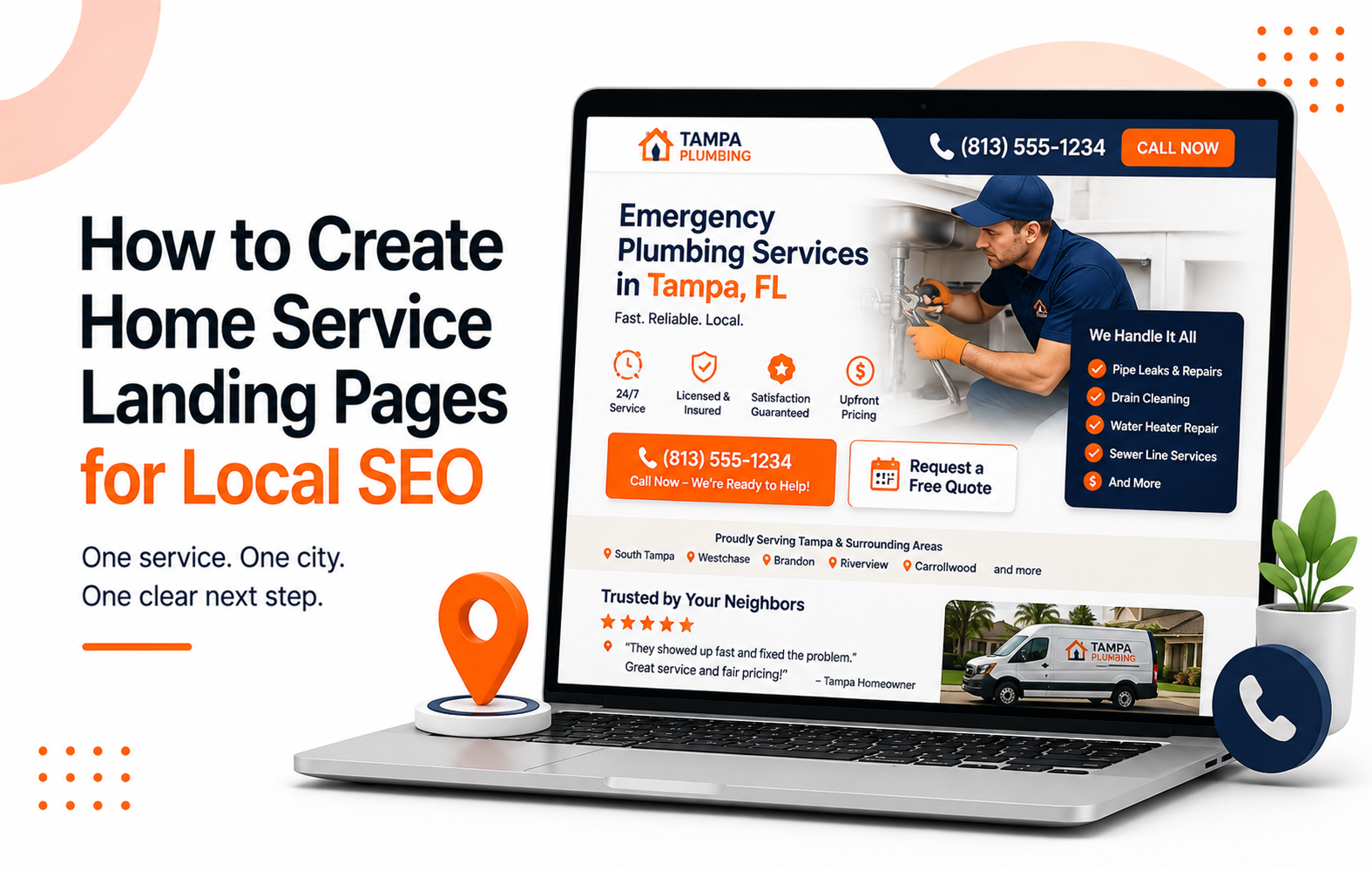 How to Create Home Service Landing Pages for Local SEO